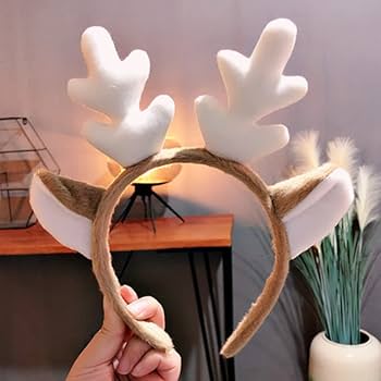 Amazon | クリスマス カチューシャ トナカイ ヘアバンド 鹿の角